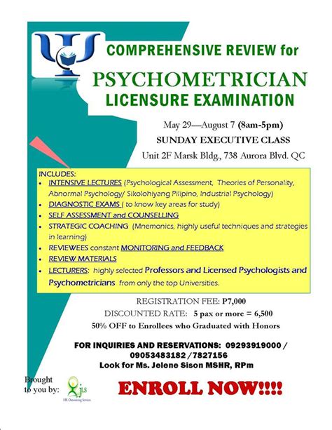 review center for psychometrician|Philippine Psychometricians Licensure Exam Reviewer.